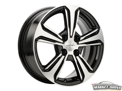 Khomen 1502 6 x 15 4*100 Et:50 Dia:60.1 BLACK-FP