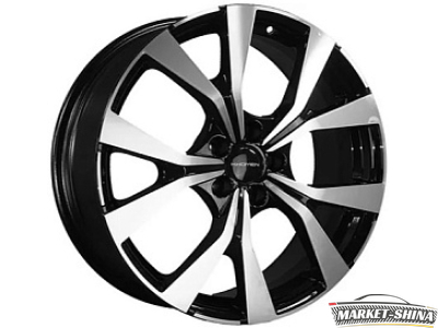 Khomen KHW1906 (Changan CS85 Coupe) 7 x 19 5*114.3 Et:45 Dia:60.1 Black-FP